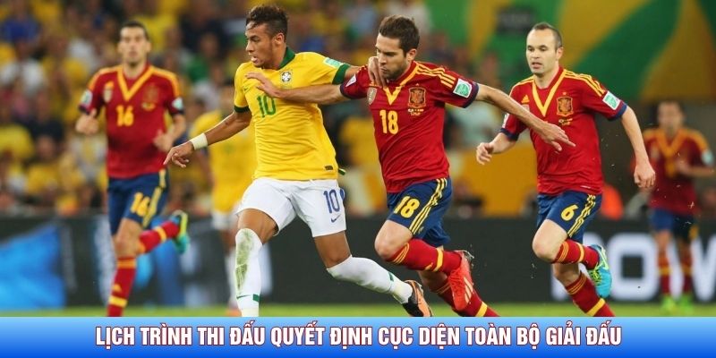Lịch tr&igrave;nh thi đấu quyết định cục diện to&agrave;n bộ giải đấu